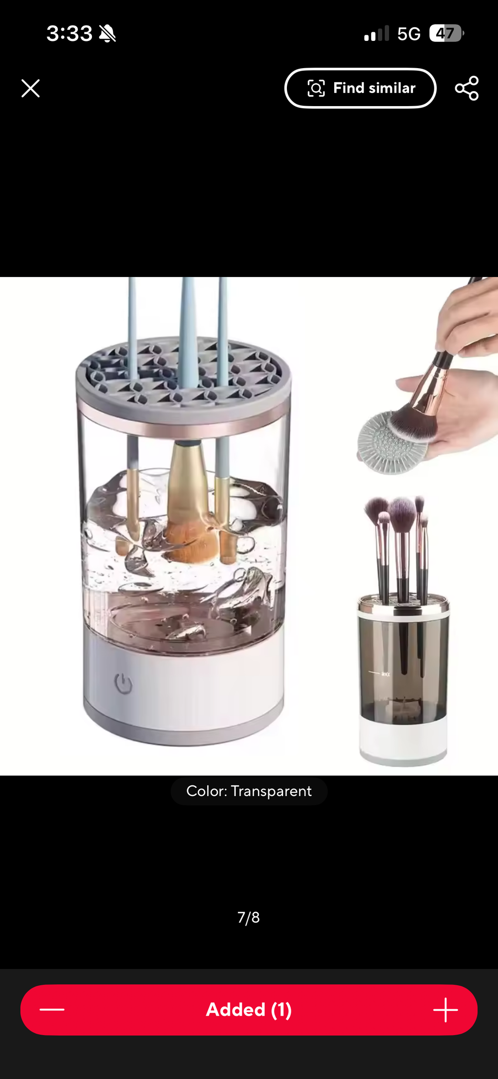 Makeup brush cleaner